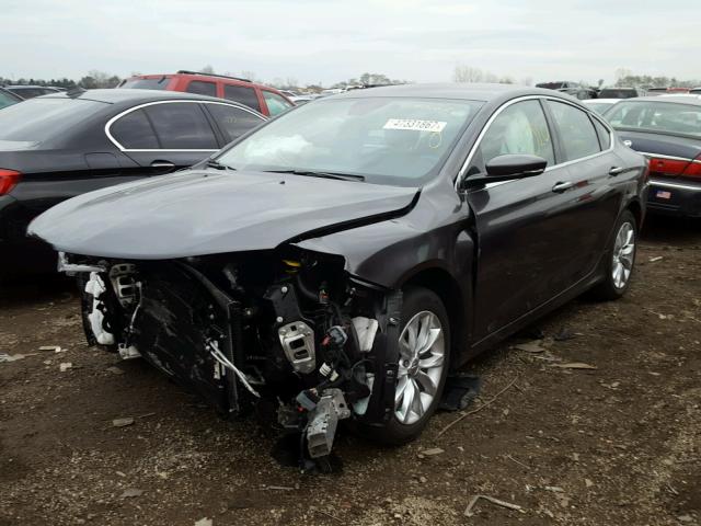 1C3CCCCBXFN525828 - 2015 CHRYSLER 200 C GRAY photo 2