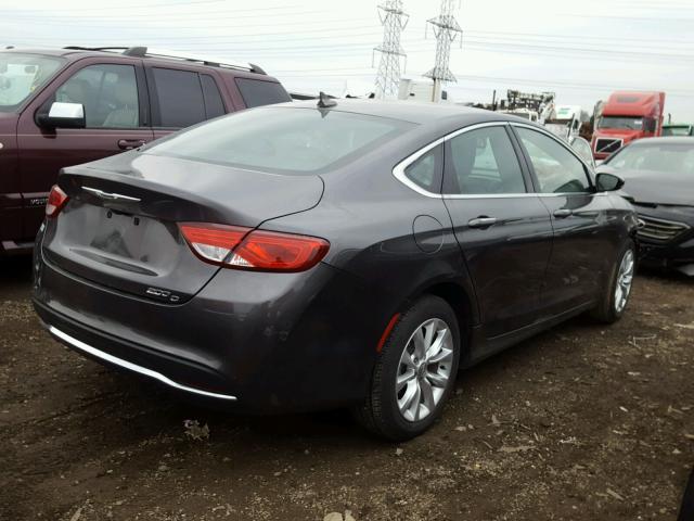 1C3CCCCBXFN525828 - 2015 CHRYSLER 200 C GRAY photo 4