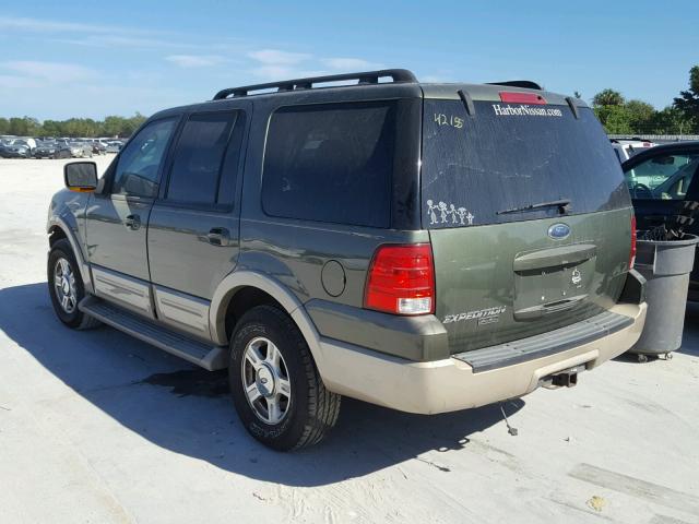 1FMPU17515LA73647 - 2005 FORD EXPEDITION GREEN photo 3