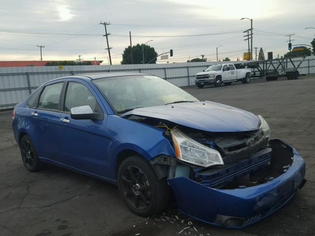 1FAHP3HN4AW227647 - 2010 FORD FOCUS SEL BLUE photo 1