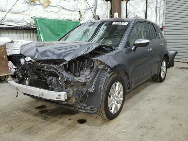 5J8TB1H24BA004117 - 2011 ACURA RDX GRAY photo 2