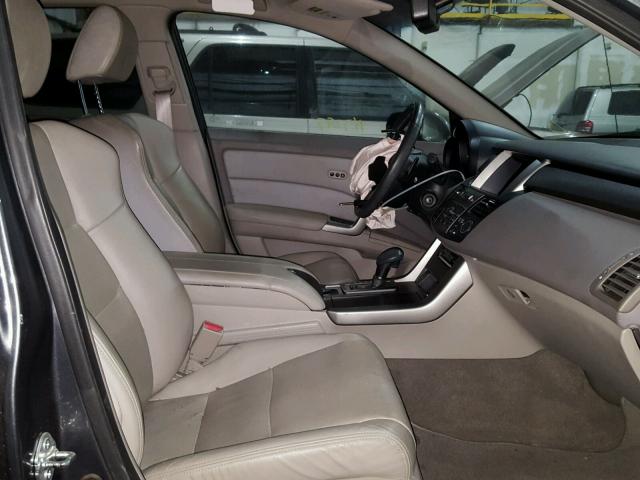 5J8TB1H24BA004117 - 2011 ACURA RDX GRAY photo 5