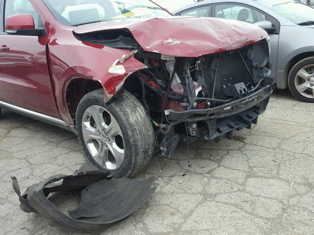 1C4RDJDG6EC539902 - 2014 DODGE DURANGO LI RED photo 9