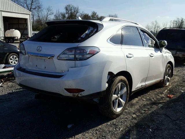 2T2ZK1BA1CC077625 - 2012 LEXUS RX 350 WHITE photo 4