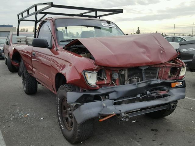 4TAUN41BXSZ014959 - 1995 TOYOTA TACOMA RED photo 1