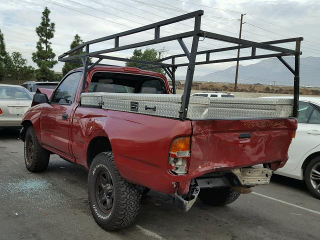 4TAUN41BXSZ014959 - 1995 TOYOTA TACOMA RED photo 3