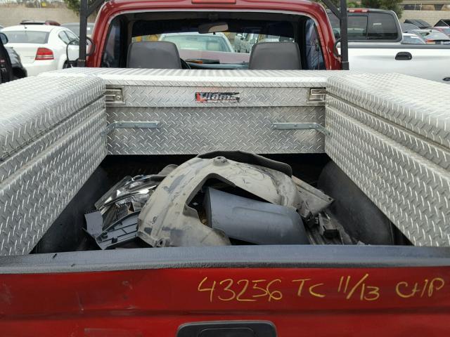 4TAUN41BXSZ014959 - 1995 TOYOTA TACOMA RED photo 6