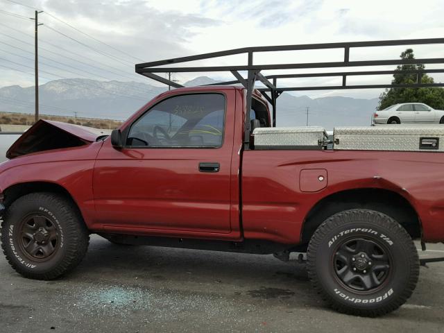 4TAUN41BXSZ014959 - 1995 TOYOTA TACOMA RED photo 9