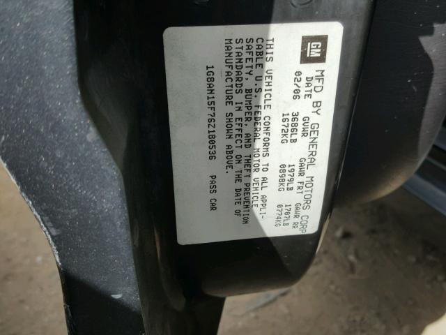 1G8AN15F76Z180536 - 2006 SATURN ION LEVEL CHARCOAL photo 10