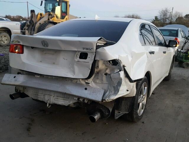 JH4CU2F69CC002534 - 2012 ACURA TSX TECH WHITE photo 4