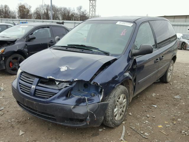 1D4GP25BX5B319534 - 2005 DODGE CARAVAN SE BLUE photo 2