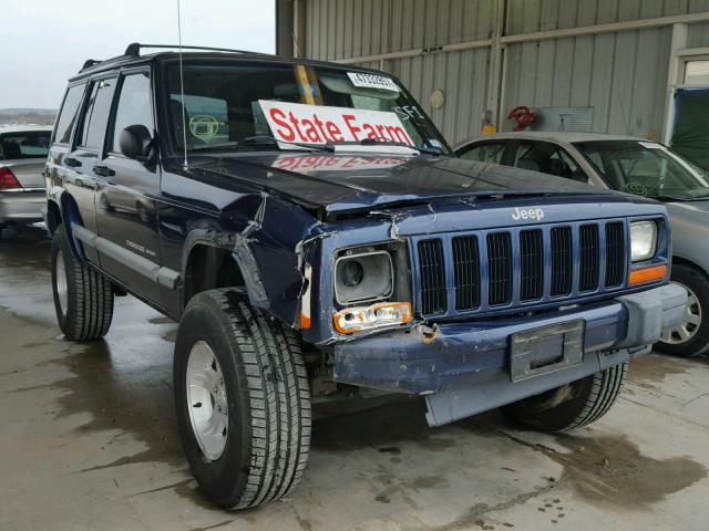 1J4FF48S71L552742 - 2001 JEEP CHEROKEE S BLUE photo 1