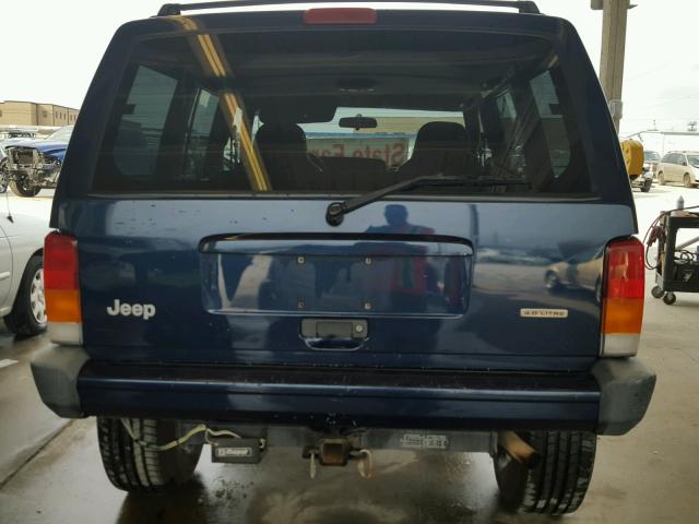 1J4FF48S71L552742 - 2001 JEEP CHEROKEE S BLUE photo 9