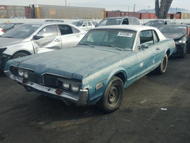 0000008F91C580032 - 1968 MERCURY COUGAR BLUE photo 2