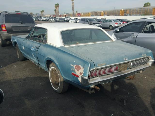 0000008F91C580032 - 1968 MERCURY COUGAR BLUE photo 3