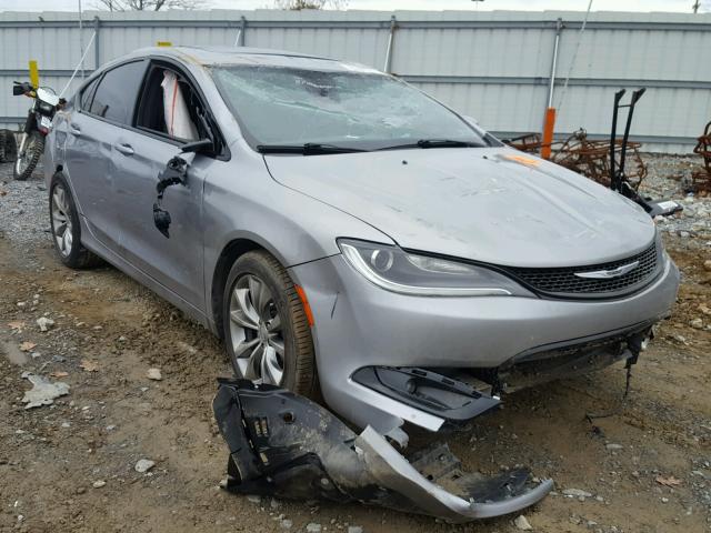 1C3CCCDGXFN624109 - 2015 CHRYSLER 200 S GRAY photo 1