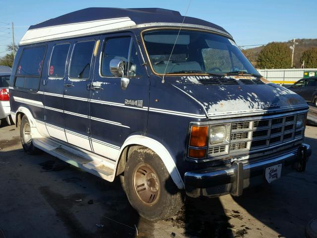 2B7HB21YXLK716906 - 1990 DODGE B250 BLUE photo 1