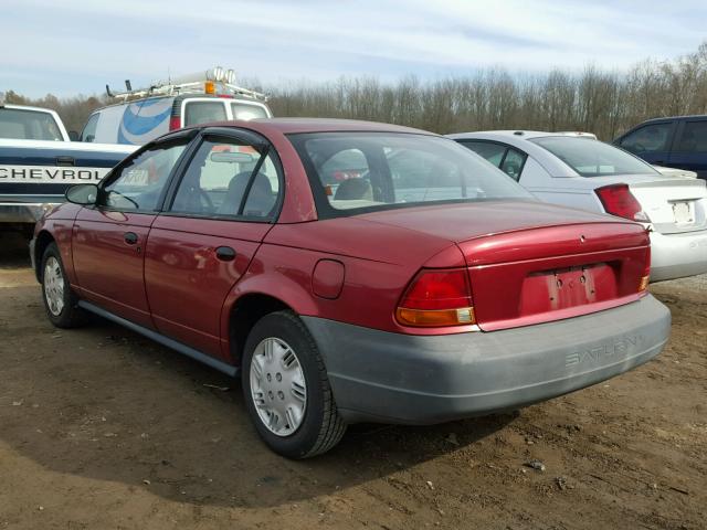 1G8ZG5287WZ157557 - 1998 SATURN SL1 BURGUNDY photo 3