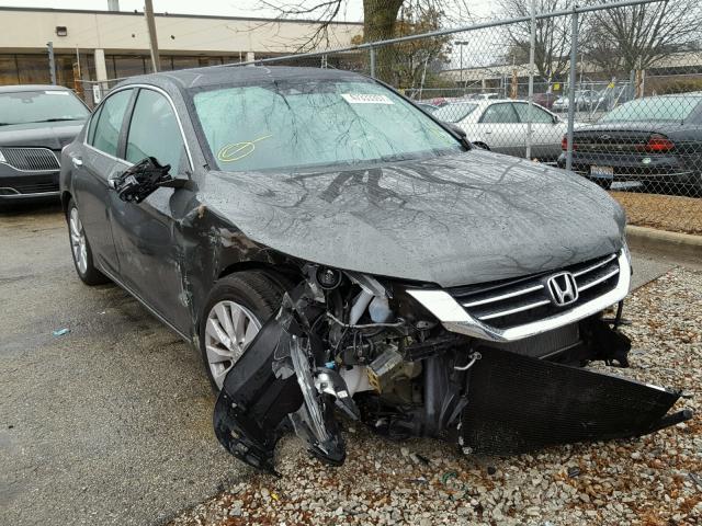 1HGCR2F8XEA144993 - 2014 HONDA ACCORD EXL GRAY photo 1