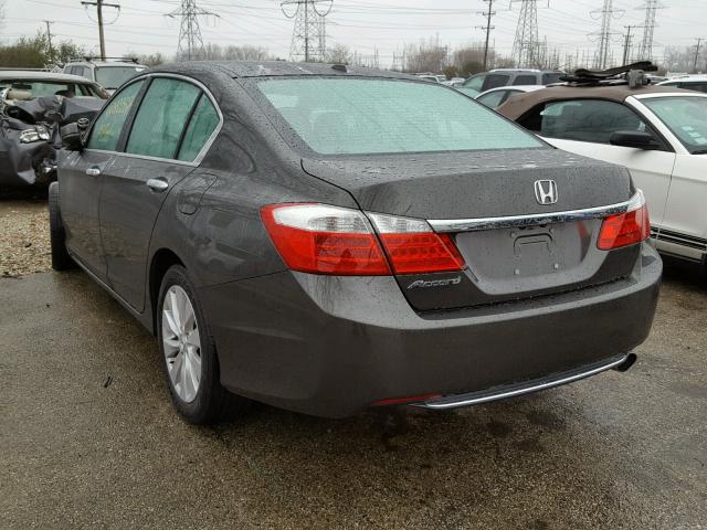 1HGCR2F8XEA144993 - 2014 HONDA ACCORD EXL GRAY photo 3