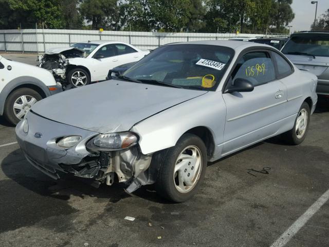 3FAFP11311R142689 - 2001 FORD ESCORT ZX2 GRAY photo 2