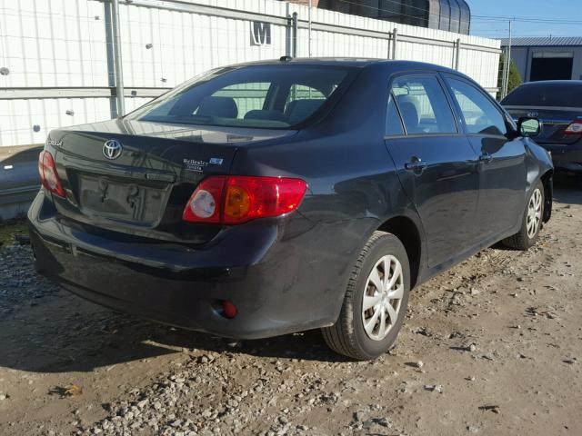 JTDBL40E699066046 - 2009 TOYOTA COROLLA BA BLACK photo 4