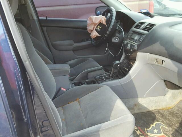 1HGCM56457A224203 - 2007 HONDA ACCORD LX BLUE photo 5