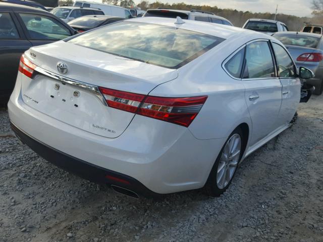 4T1BK1EB8EU118425 - 2014 TOYOTA AVALON BAS 白色 照片 4