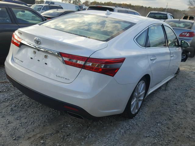 4T1BK1EB8EU118425 - 2014 TOYOTA AVALON BAS WHITE photo 4