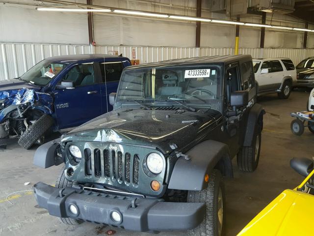 1J4AA2D15AL130981 - 2010 JEEP WRANGLER S GREEN photo 2