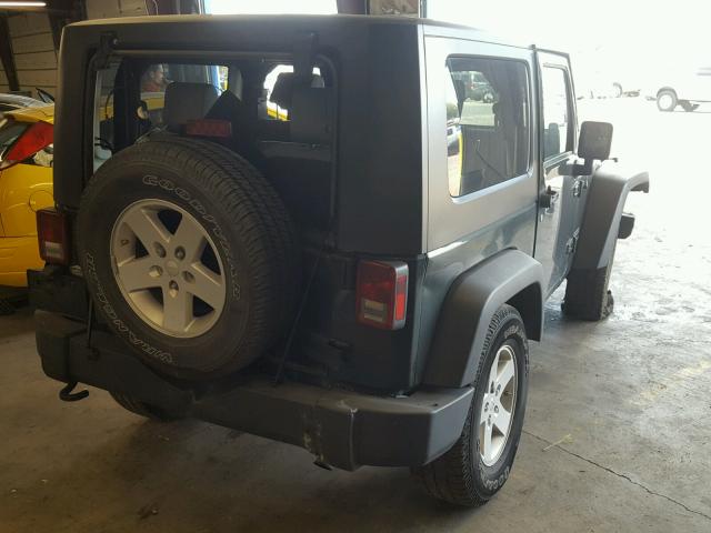 1J4AA2D15AL130981 - 2010 JEEP WRANGLER S GREEN photo 4