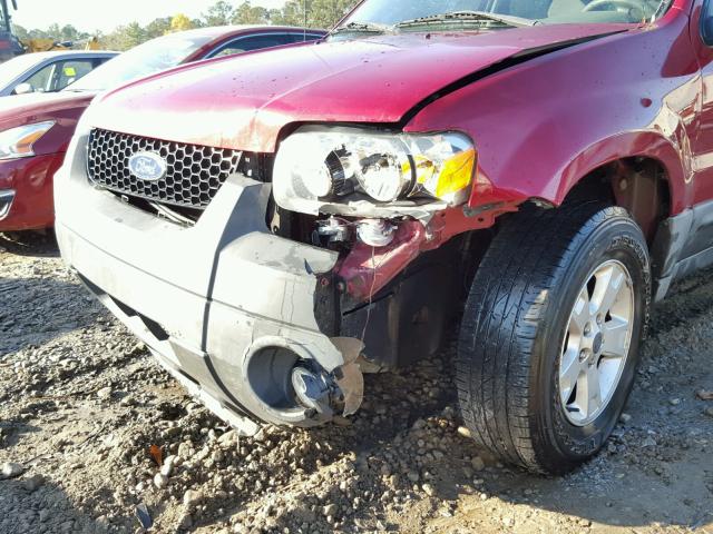 1FMYU03Z47KB58479 - 2007 FORD ESCAPE XLT MAROON photo 10