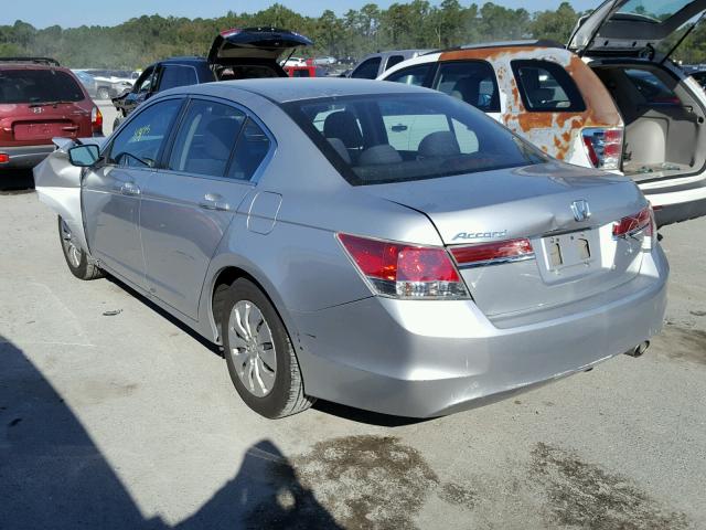 1HGCP2F36CA243740 - 2012 HONDA ACCORD LX SILVER photo 3