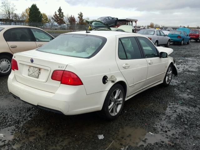 YS3ED49G973503691 - 2007 SAAB 9-5 2.3T WHITE photo 4