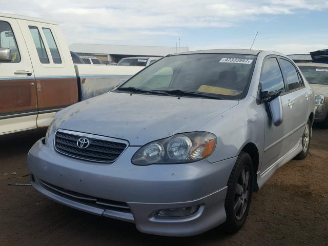 2T1BR32E57C758196 - 2007 TOYOTA COROLLA CE SILVER photo 2