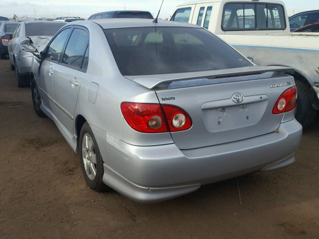 2T1BR32E57C758196 - 2007 TOYOTA COROLLA CE SILVER photo 3