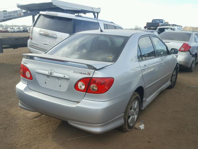 2T1BR32E57C758196 - 2007 TOYOTA COROLLA CE SILVER photo 4