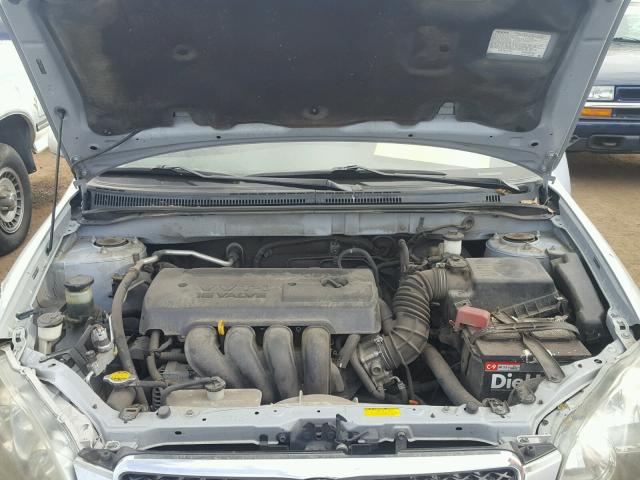 2T1BR32E57C758196 - 2007 TOYOTA COROLLA CE SILVER photo 7