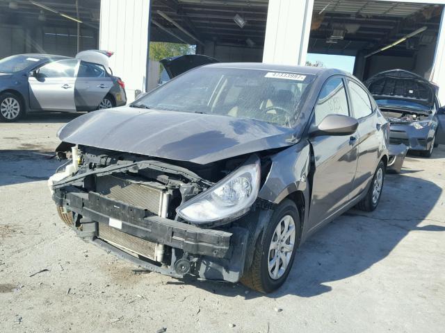 KMHCT4AE0DU385351 - 2013 HYUNDAI ACCENT GLS TAN photo 2