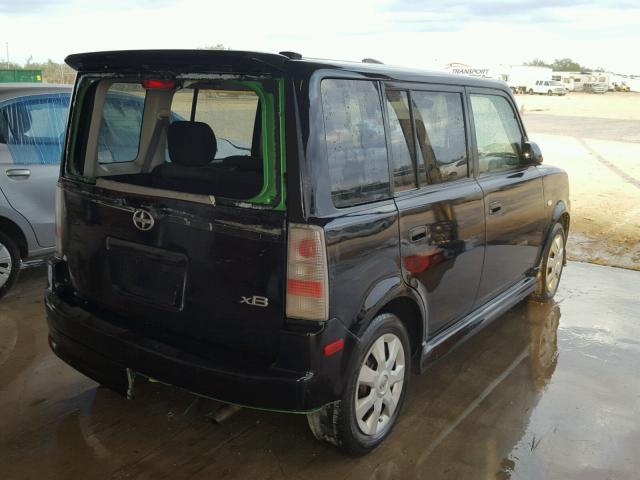 JTLKT324264070977 - 2006 TOYOTA SCION XB BLACK photo 4