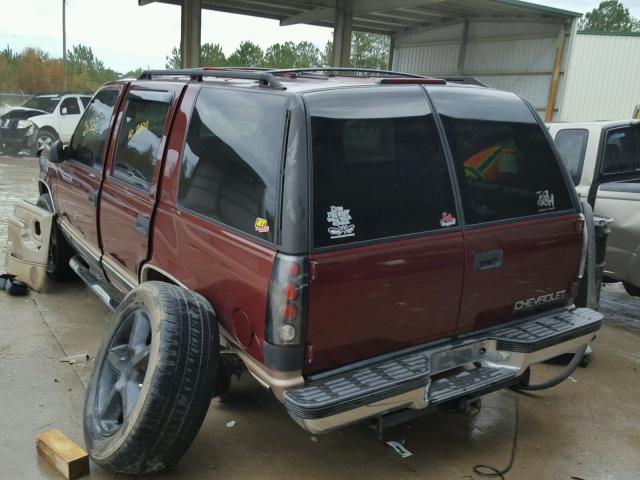 1GNEK13R3WJ331987 - 1998 CHEVROLET TAHOE K150 BURGUNDY photo 3