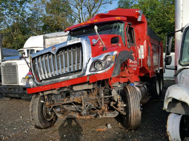 1HTGRSNR7GH250194 - 2016 INTERNATIONAL 7000 7600 RED photo 2