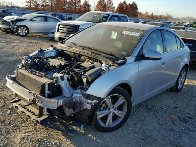 1G1PE5SB5F7233361 - 2015 CHEVROLET CRUZE LT SILVER photo 2