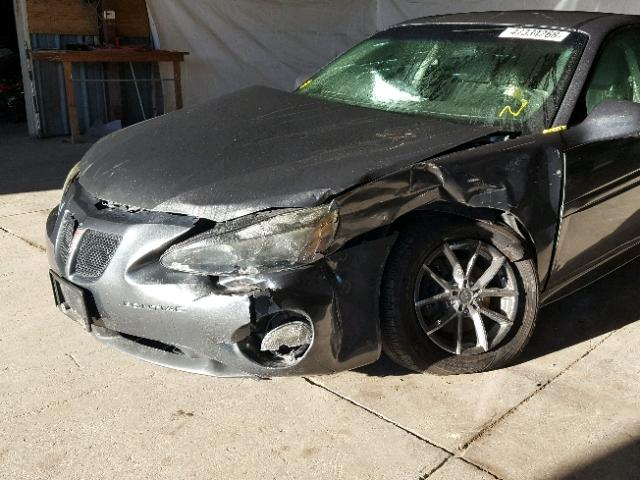 2G2WP522541309916 - 2004 PONTIAC GRAND PRIX GRAY photo 9