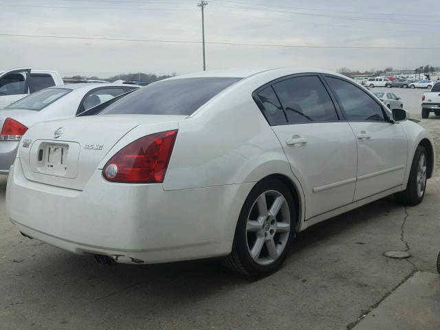 1N4BA41E45C864987 - 2005 NISSAN MAXIMA SE WHITE photo 4