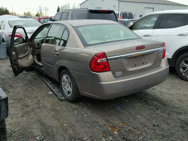 1G1ZS58FX7F313032 - 2007 CHEVROLET MALIBU LS BEIGE photo 3