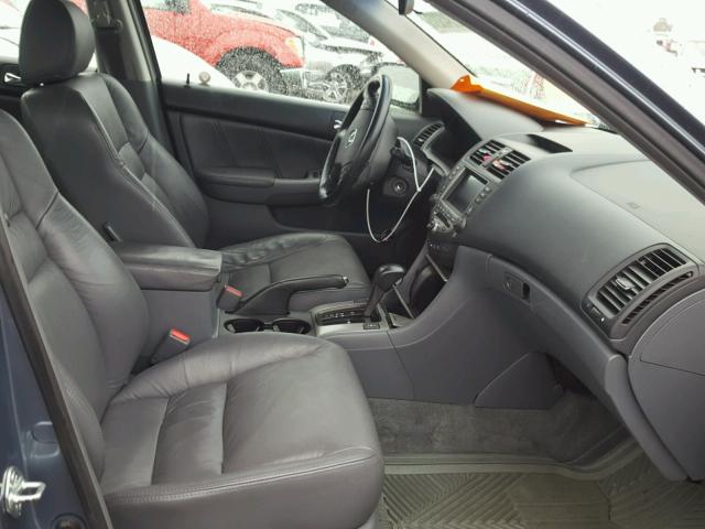 1HGCM56727A107091 - 2007 HONDA ACCORD EX BLUE photo 5