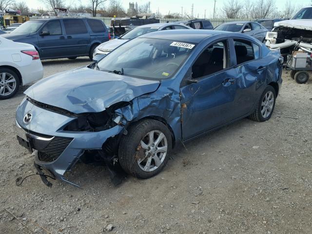 JM1BL1SG9A1127812 - 2010 MAZDA 3 I BLUE photo 2