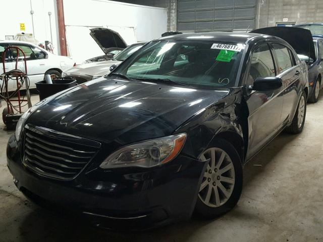 1C3CCBBB3DN605626 - 2013 CHRYSLER 200 TOURIN BLACK photo 2