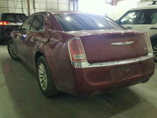 2C3CA4CG9BH528911 - 2011 CHRYSLER 300 BURGUNDY photo 3